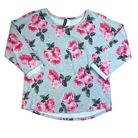 H&M Divided lightweight crewneck floral spring sweater size Large - NWT - Picture 1 of 5